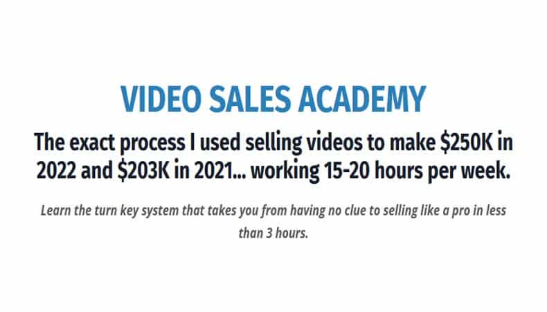 Video Sales Academy