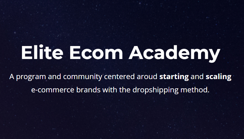 Elite Ecom Academy – Facebook Unlocked Blueprint