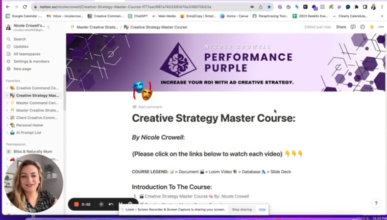 Nicole Crowell – Creative Strategy Master Course