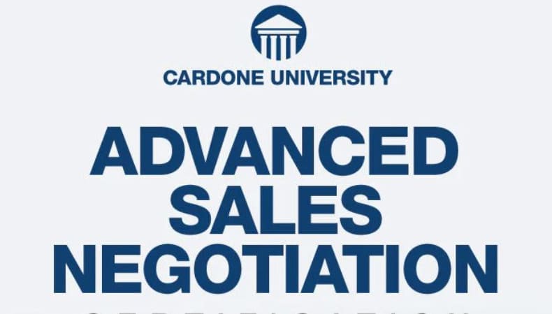 Grant Cardone – Advanced Sales Negotiation Certification