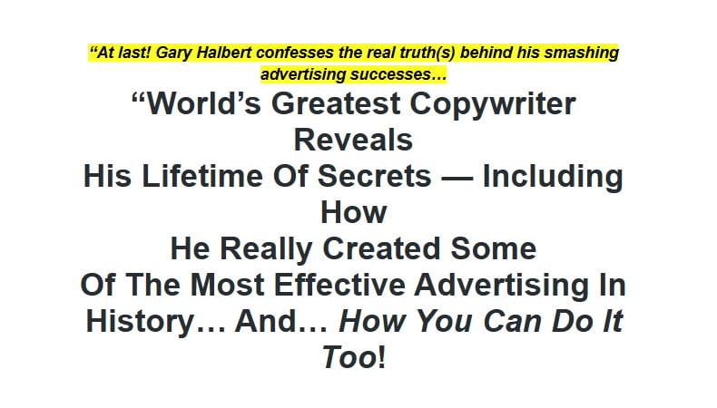 Gary Halbert – Last Seminar